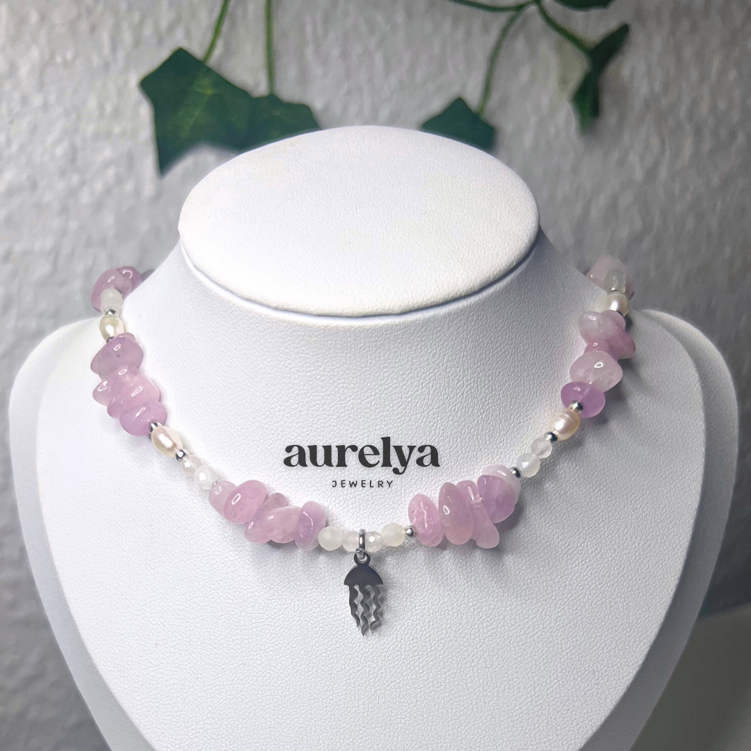 seashore shine (lila) | halskette