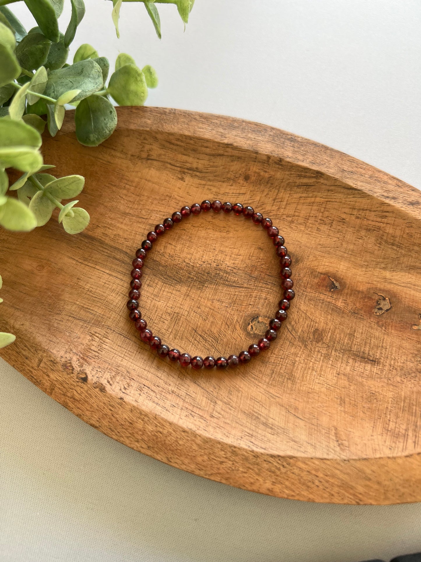 granat armband 4mm