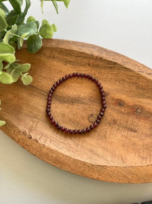 granat armband 4mm