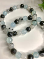 aquamarin, labradorit & turmalin armband