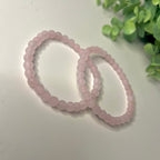 rosenquarz (matt) armband