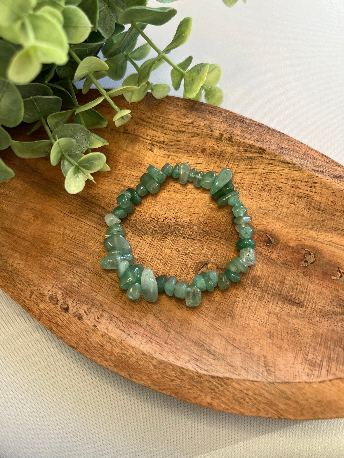 grüner aventurin splitterarmband