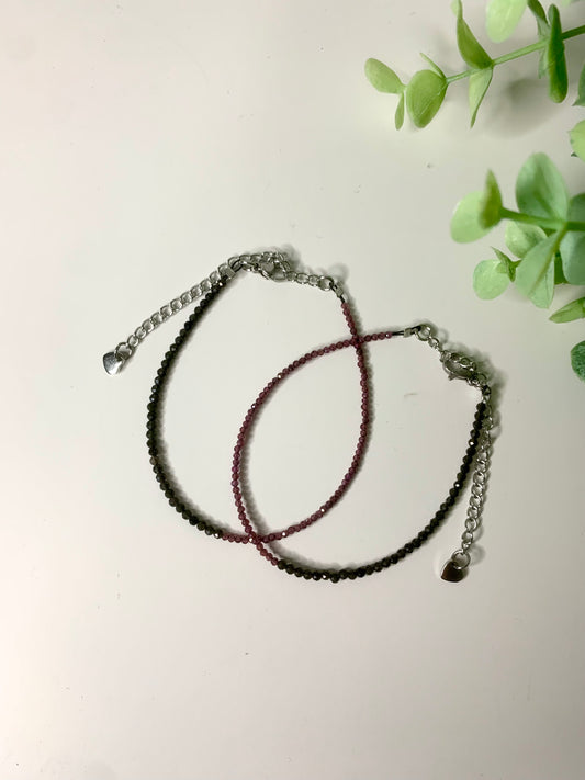 midnight | facettiertes armband