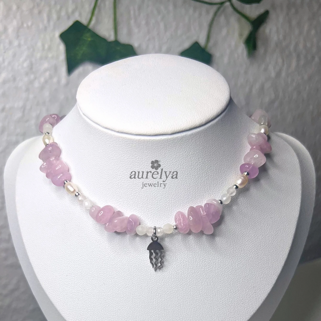 seashore shine (lila) | halskette