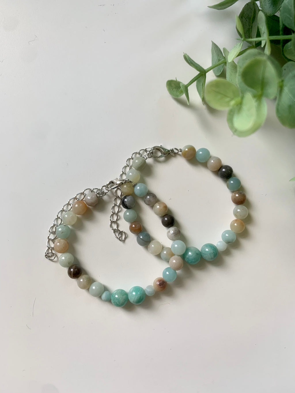 blumen amazonit armband