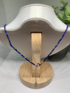 facettierte lapis lazuli kette