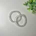 bergkristall (matt) armband