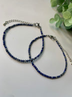 facettiertes lapis lazuli armband