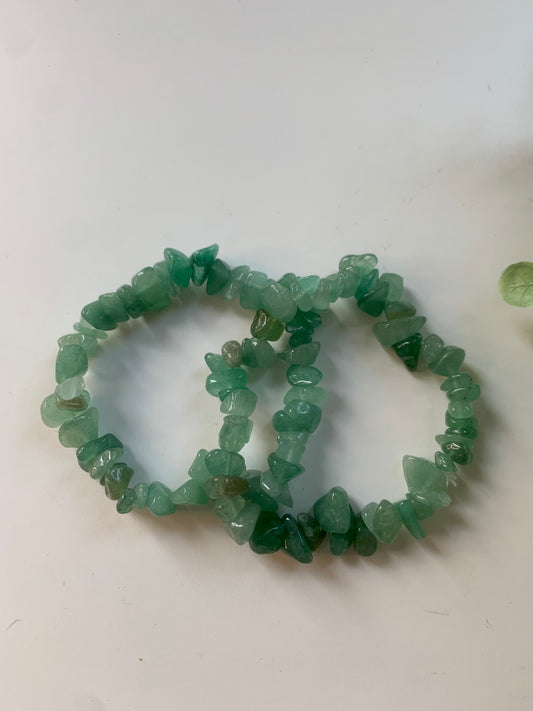 grüner aventurin splitterarmband