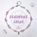 seashore shine (lila) | halskette