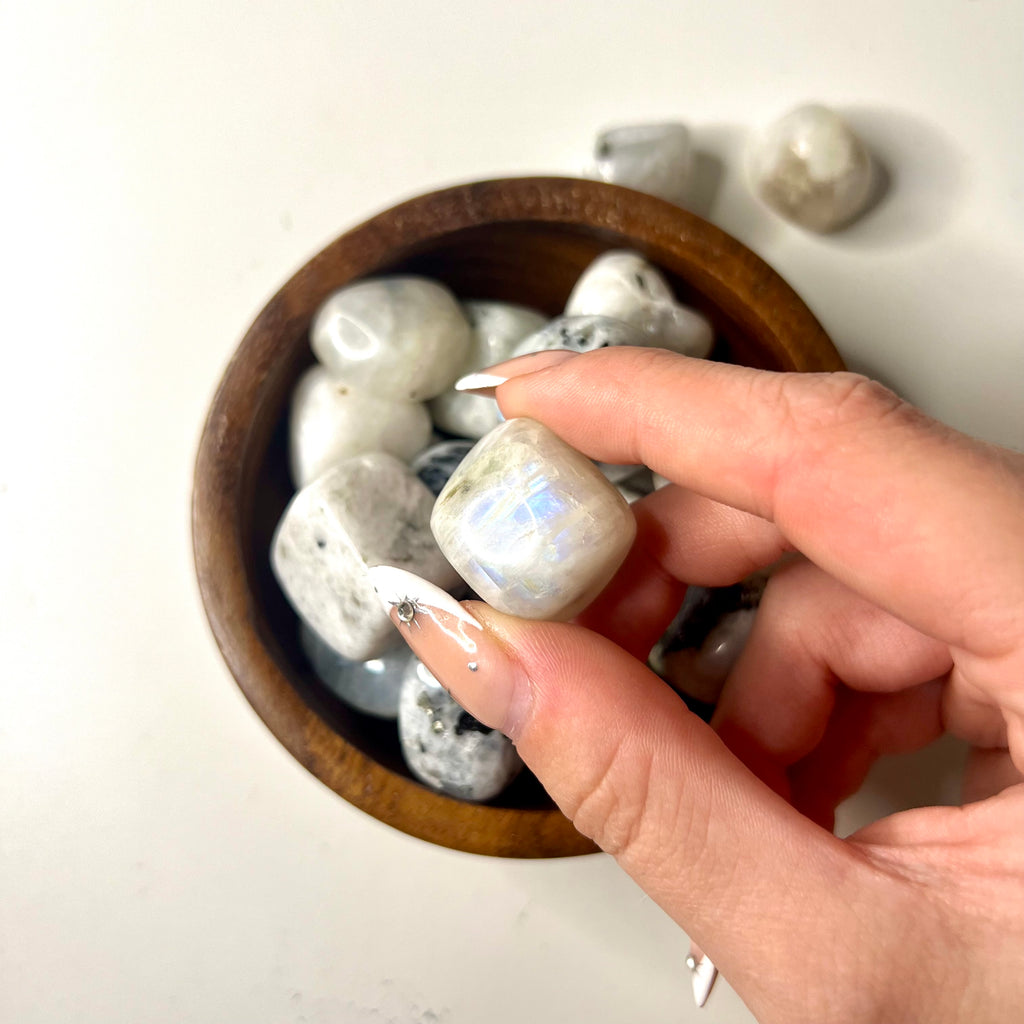 regenbogen mondstein tumble