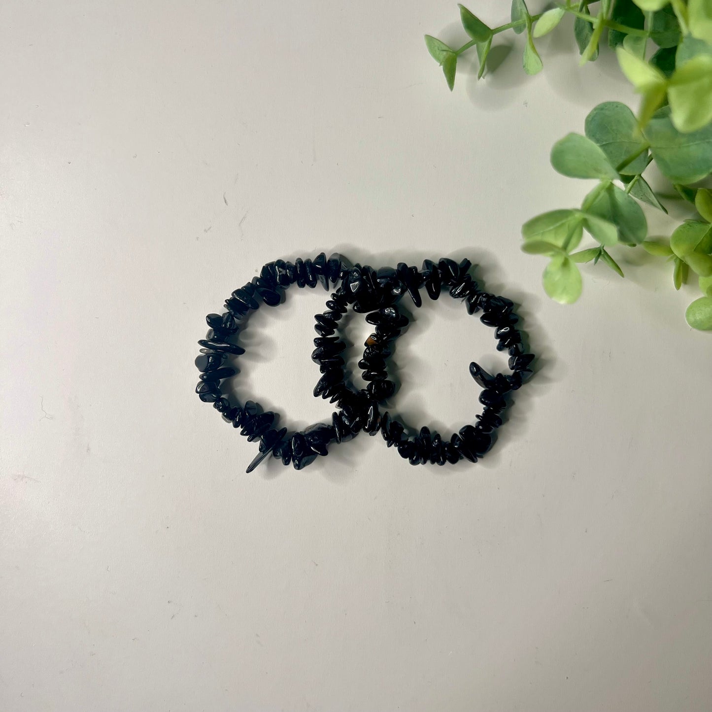 schwarzer turmalin splitterarmband