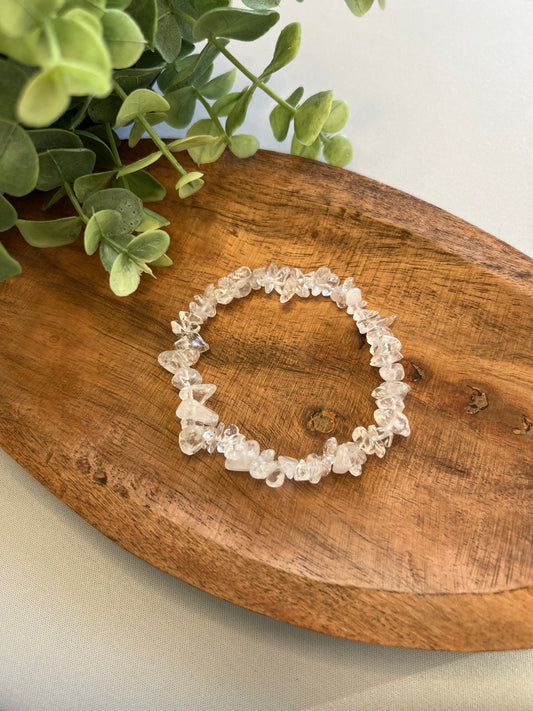 bergkristall splitterarmband