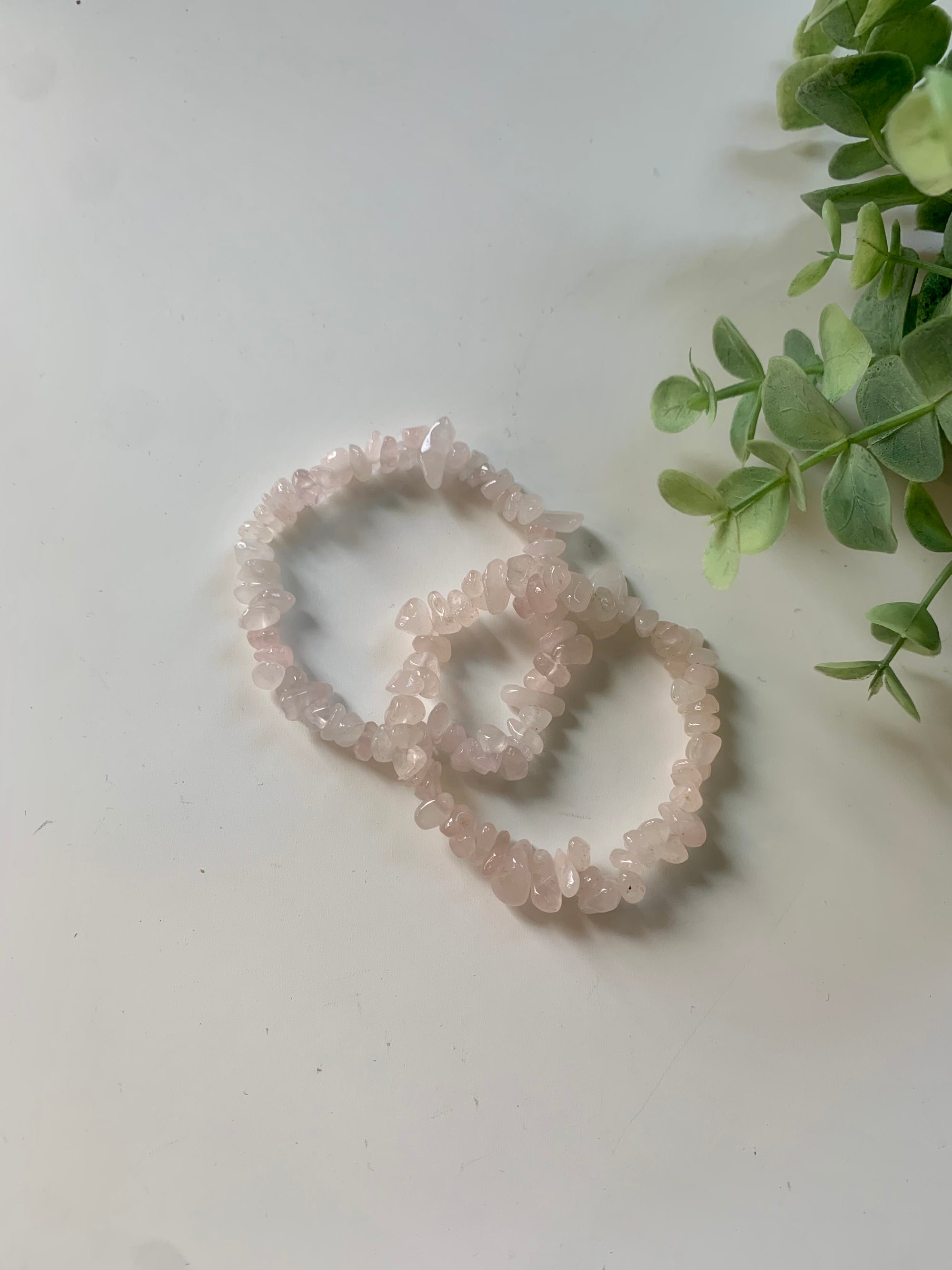 rosenquarz splitterarmband