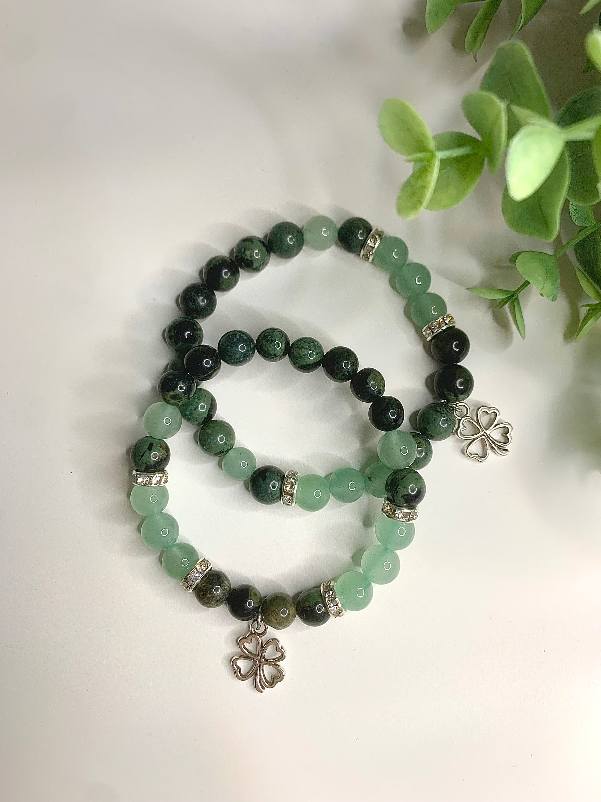 aventurin & kambaba jaspis armband