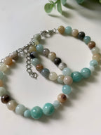 blumen amazonit armband