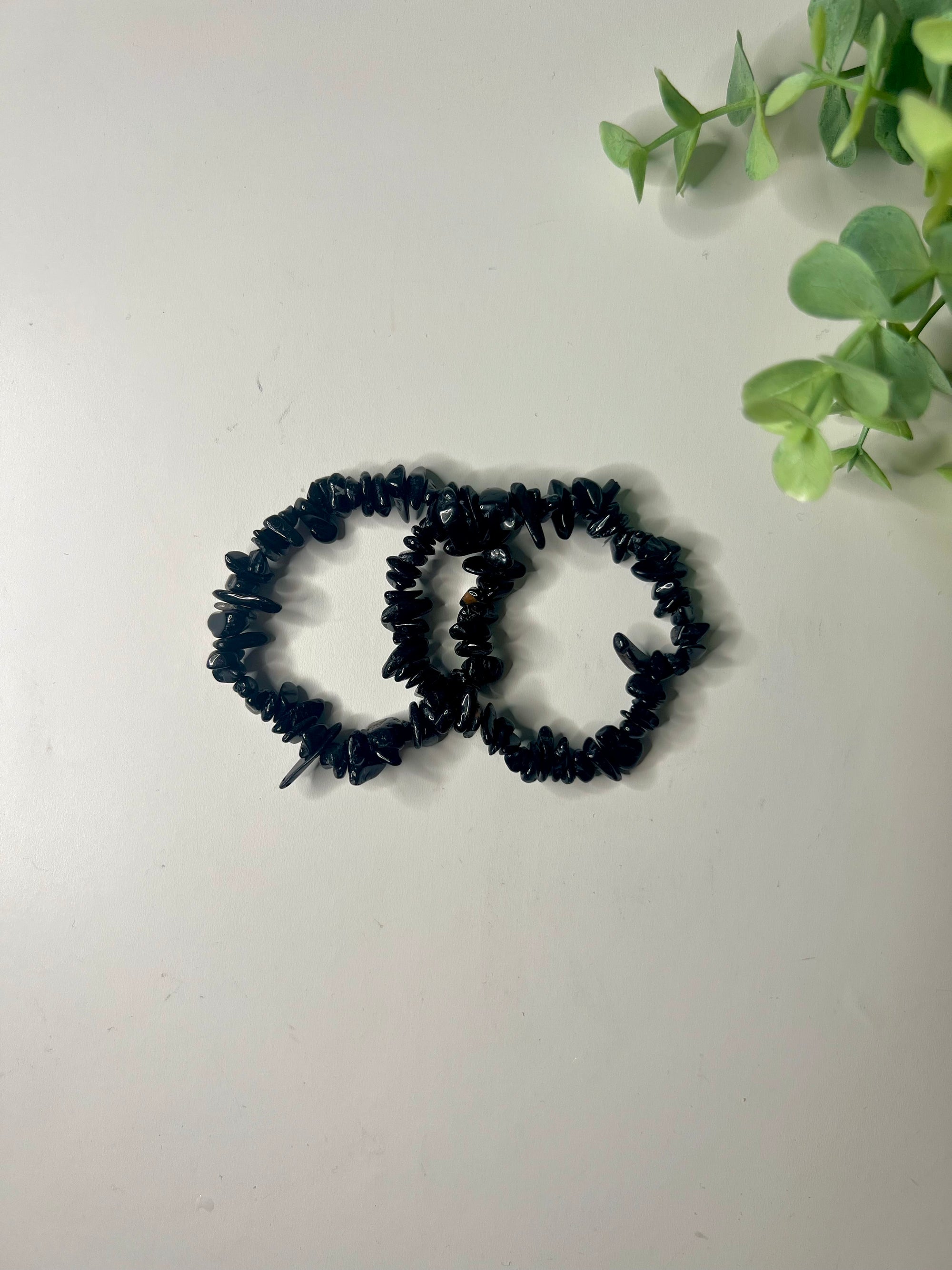 schwarzer turmalin splitterarmband