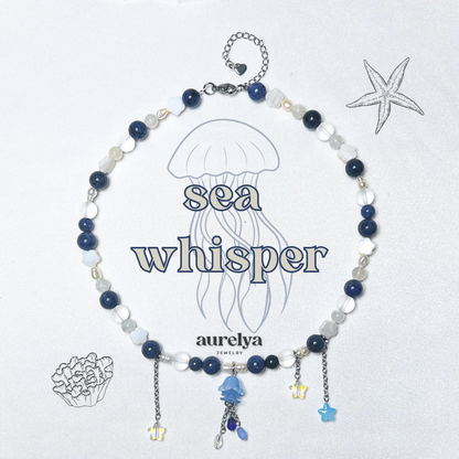 sea whisper | halskette (blau)