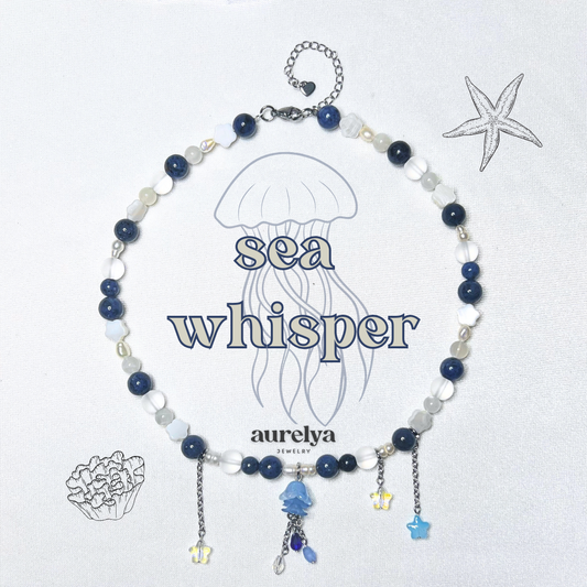 sea whisper | halskette (blau)