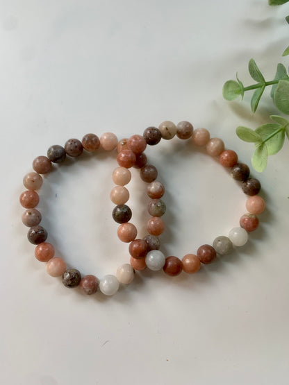 pflaumenblüten achat armband