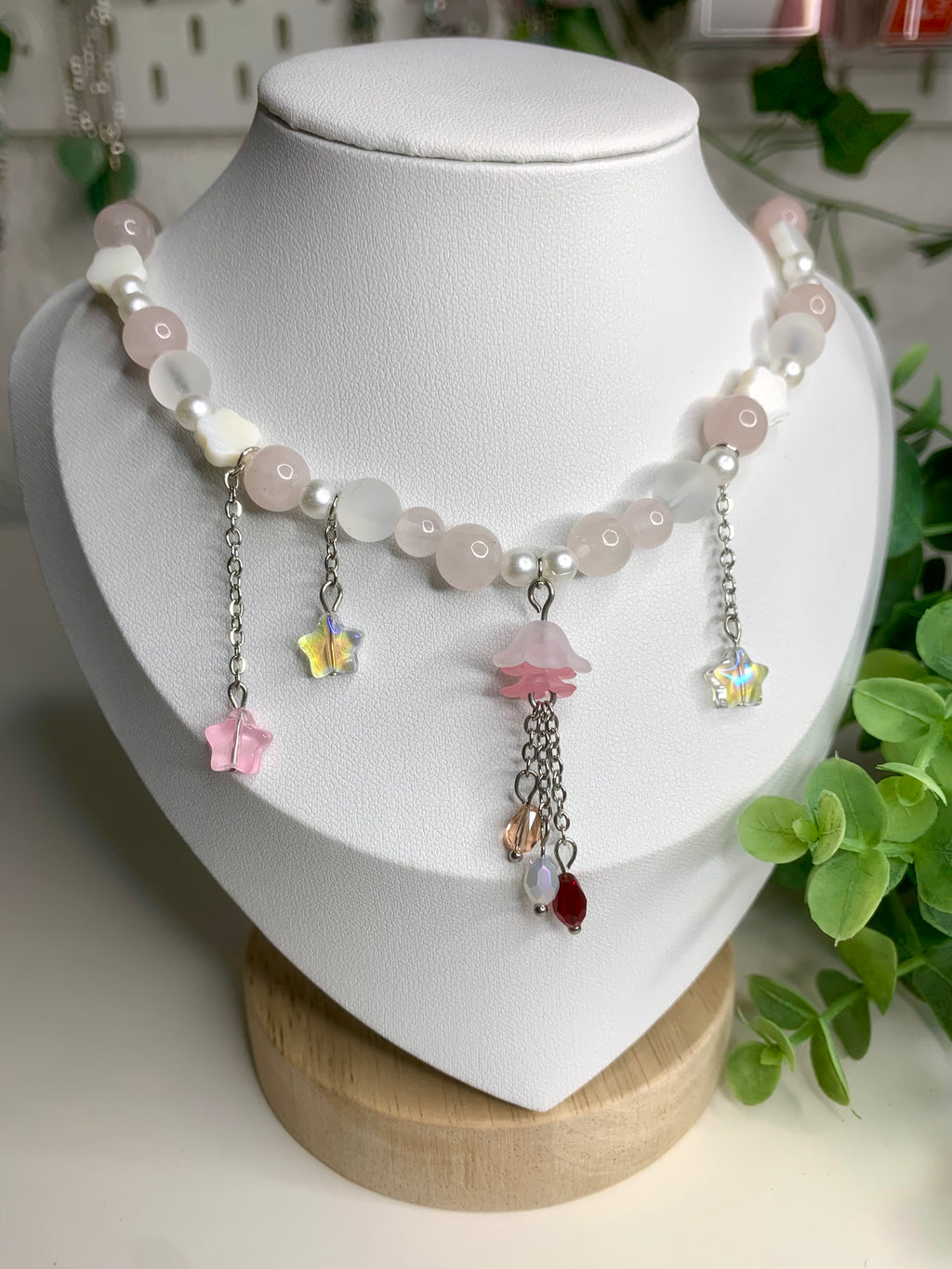 starry sea | jellyfish kette (pink)