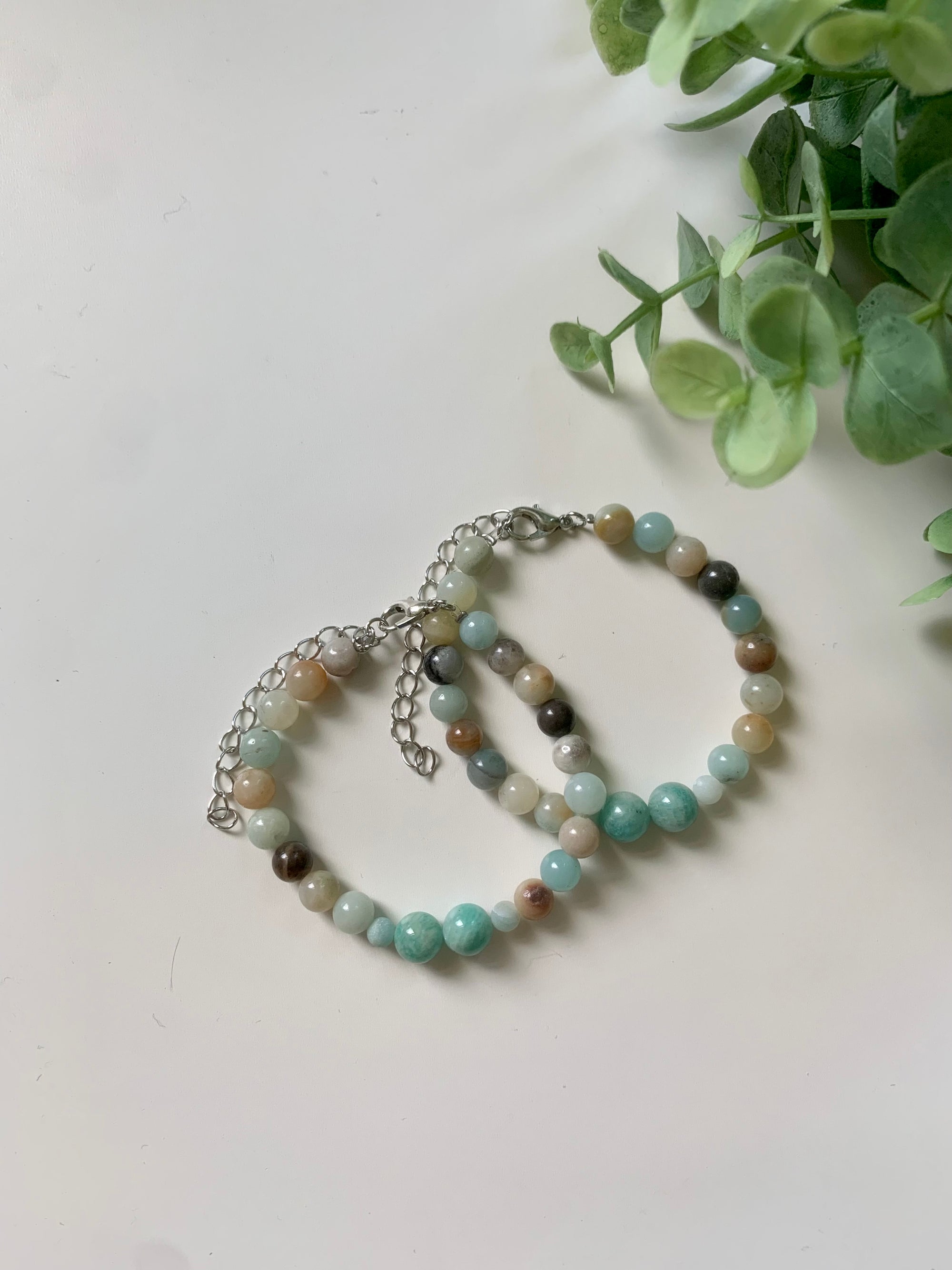 blumen amazonit armband