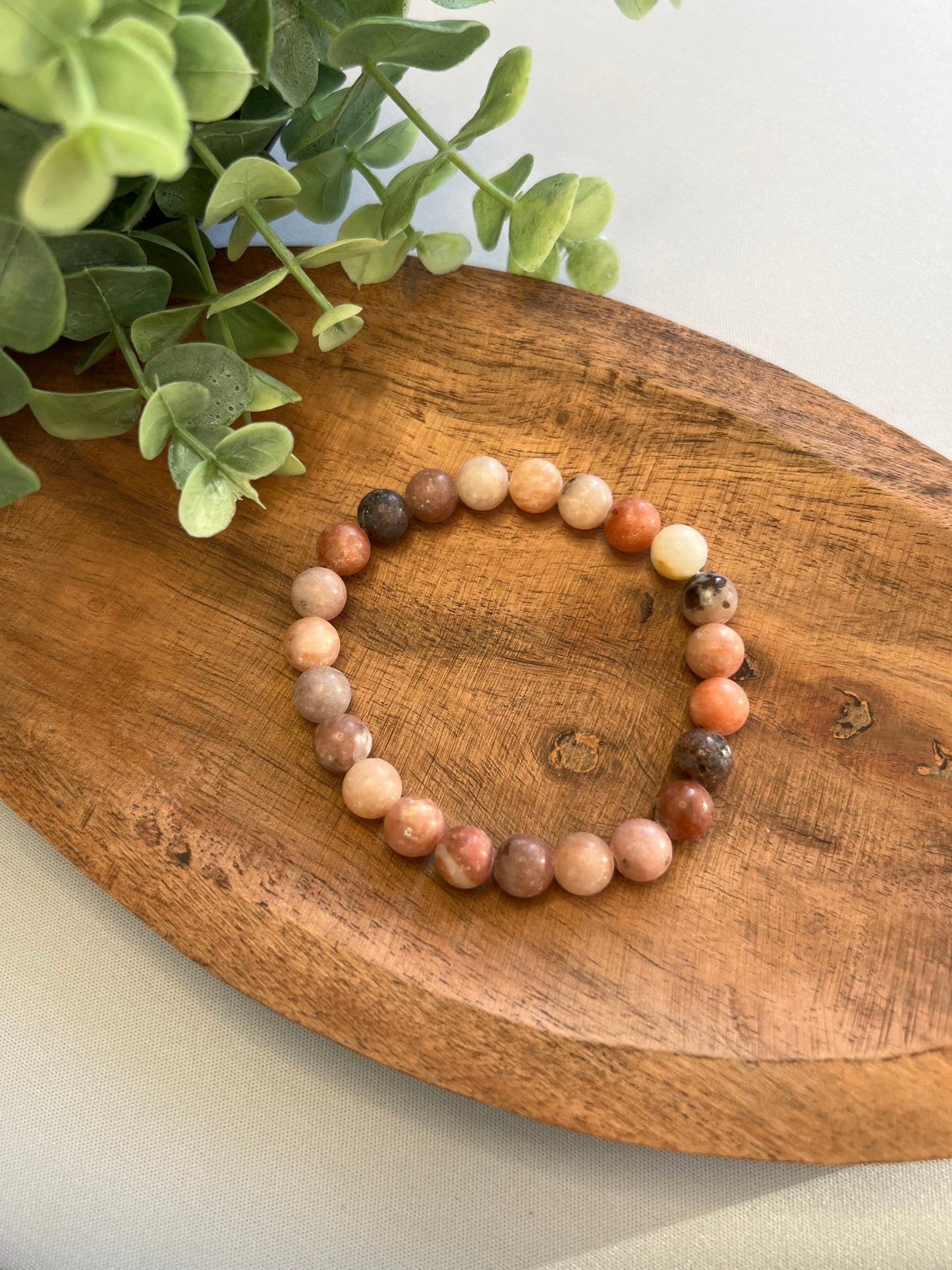 pflaumenblüten achat armband