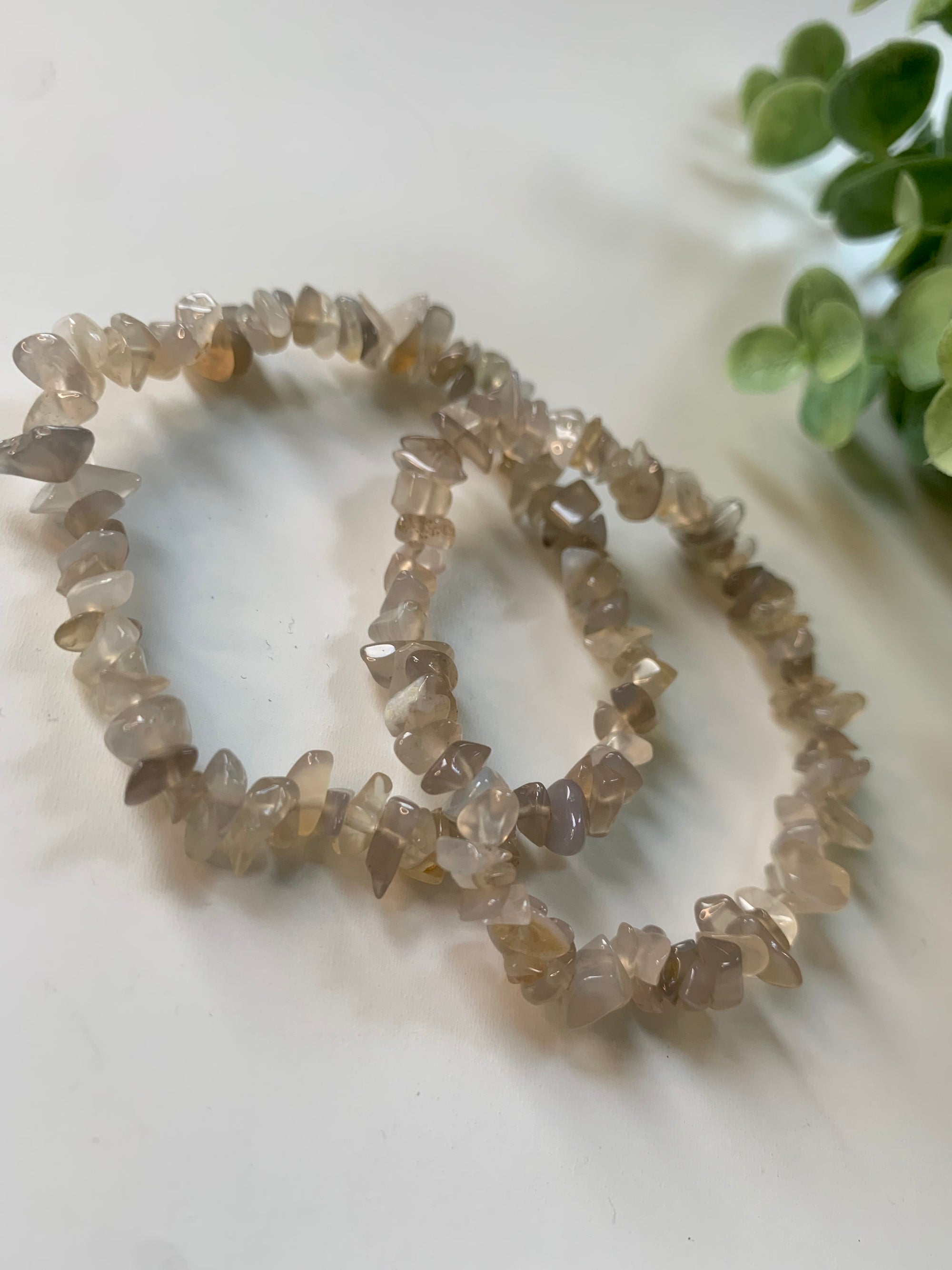 grauer achat splitterarmband