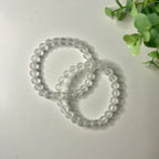 bergkristall (matt) armband