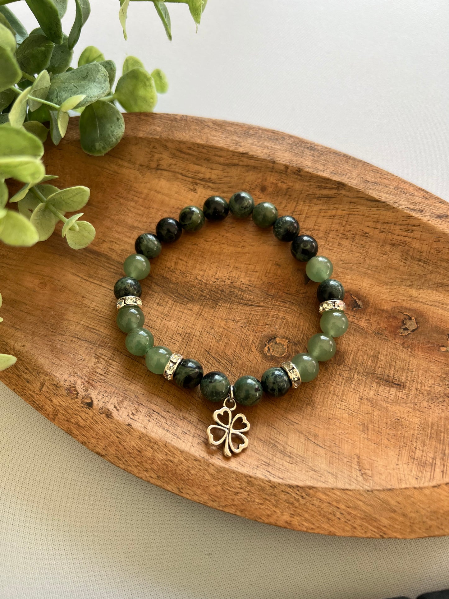 aventurin & kambaba jaspis armband