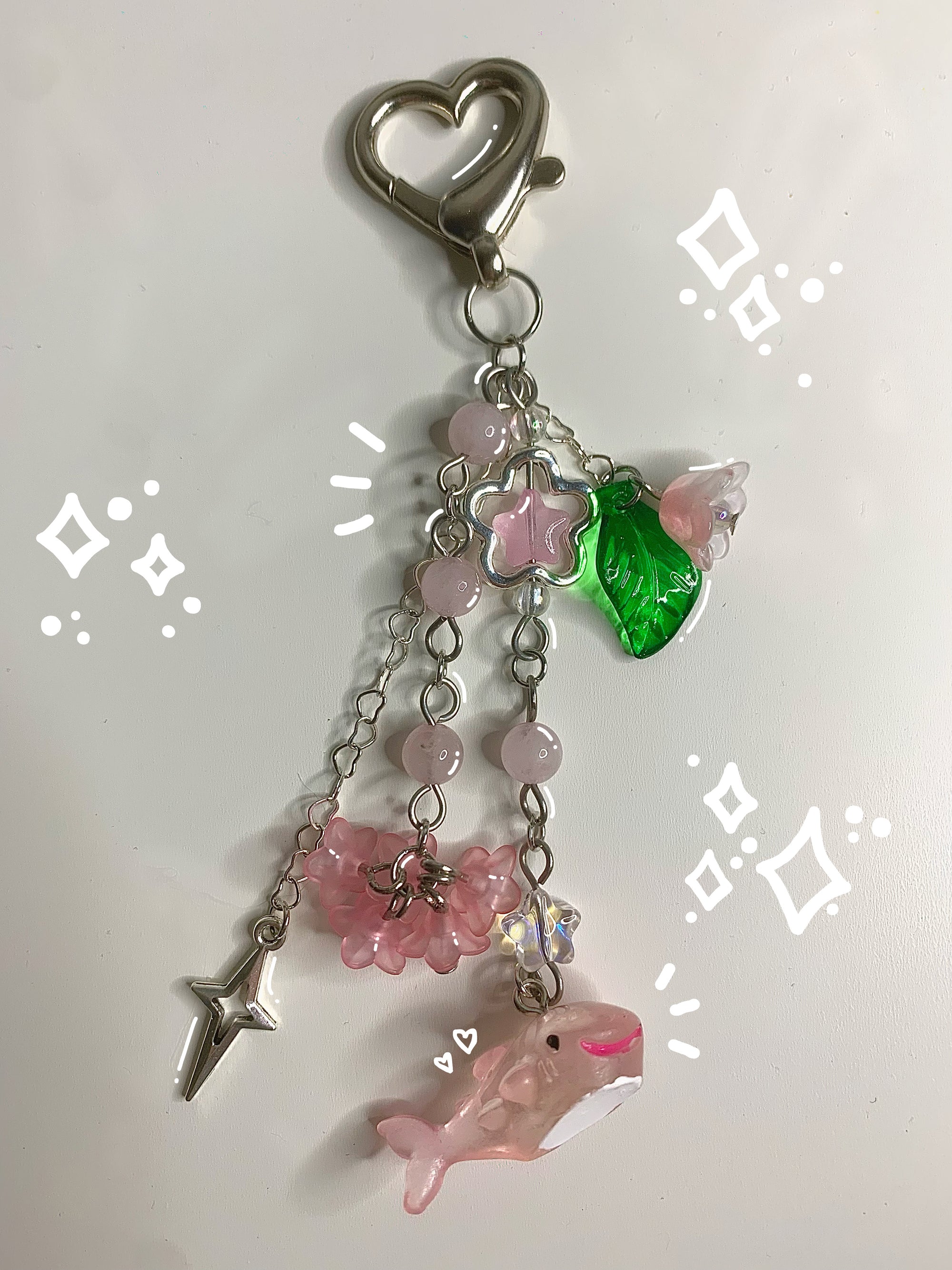 starwave keychain | pink