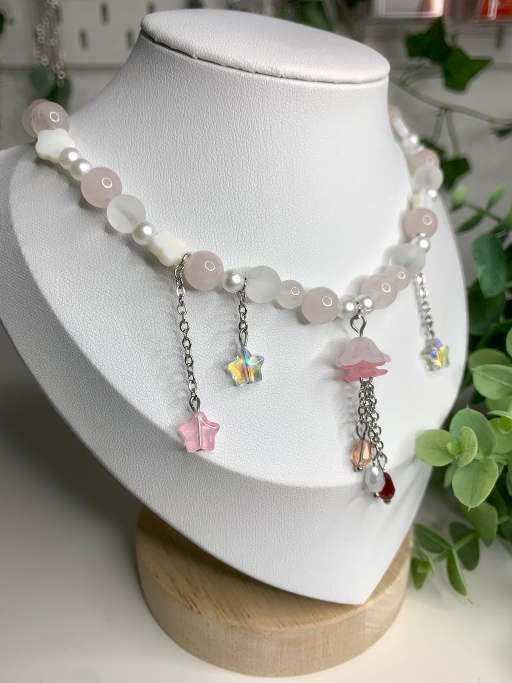 starry sea | jellyfish kette (pink)