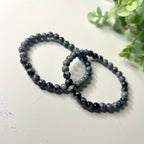 schneeflocken obsidian armband