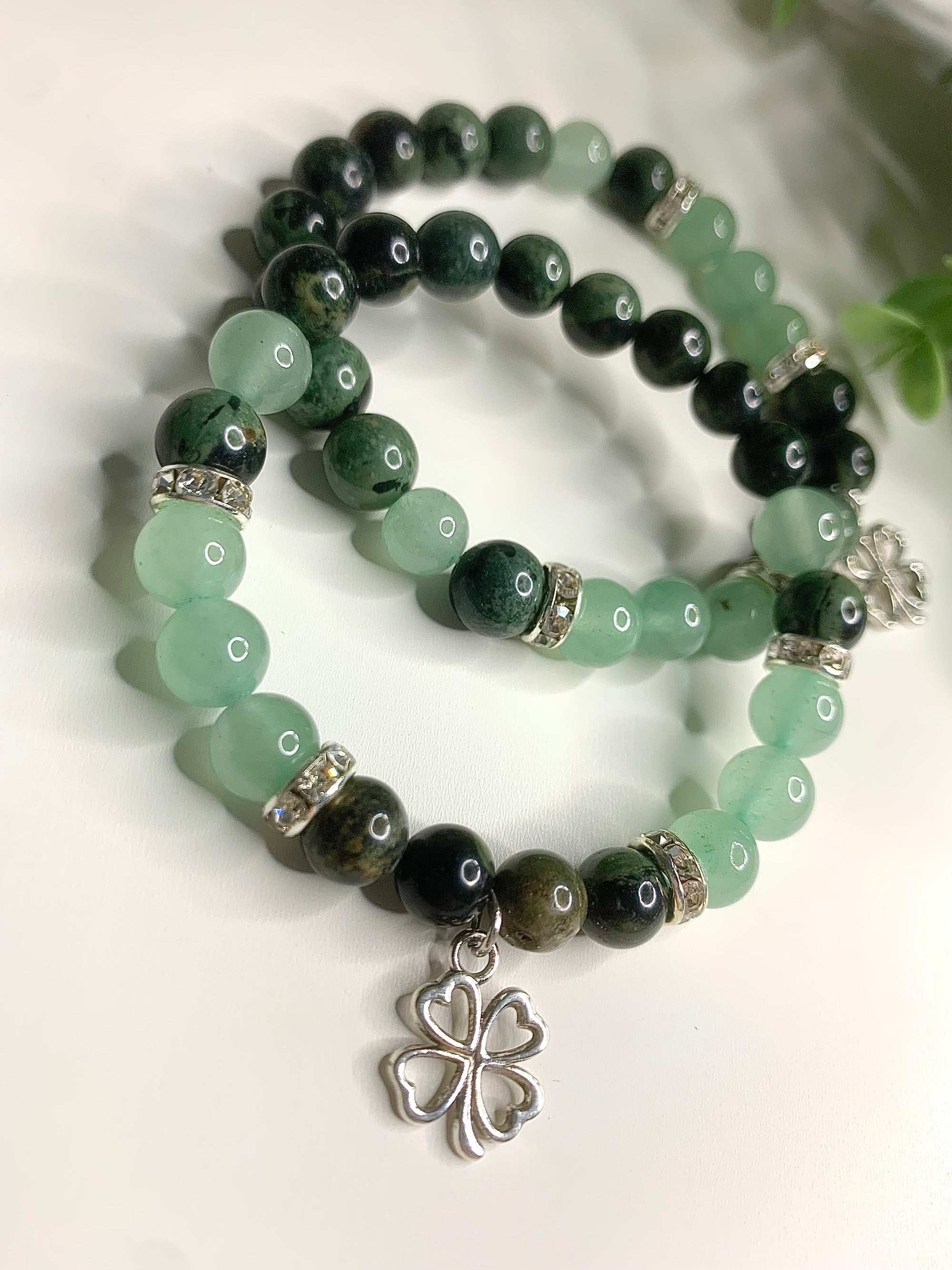 aventurin & kambaba jaspis armband